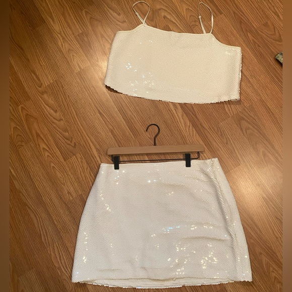 Abercrombie sequin squareneck set, Size L - Picture 2 of 5